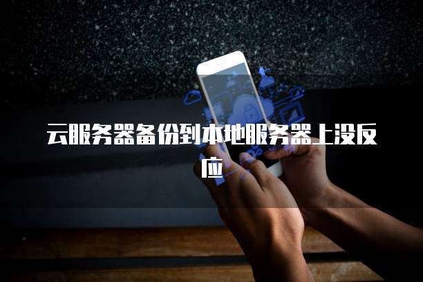 云服务器备份到本地服务器上没反应
