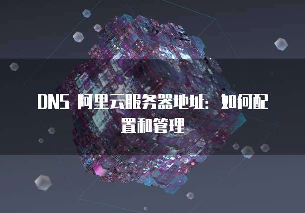 DNS 阿里云服务器地址：如何配置和管理