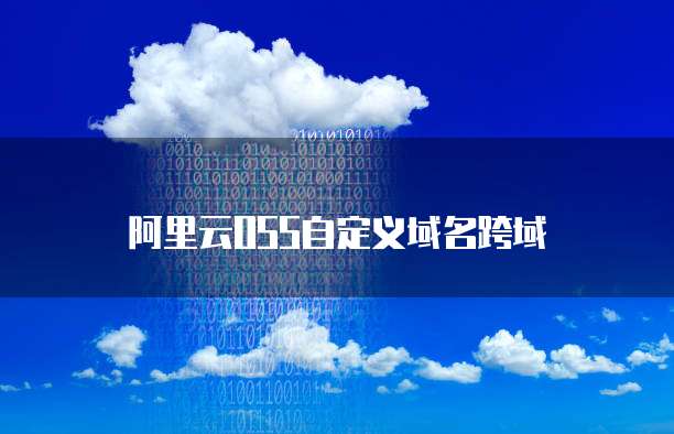 阿里云OSS自定义域名跨域