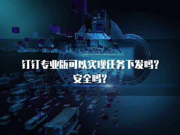 钉钉专业版可以实现任务下发吗？安全吗？