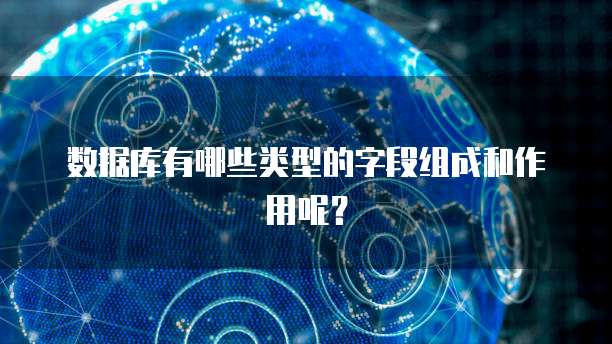 数据库有哪些类型的字段组成和作用呢？