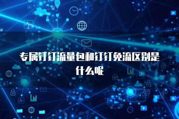 专属钉钉流量包和钉钉免流区别是什么呢