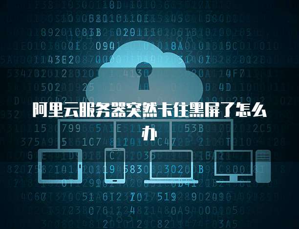 阿里云服务器突然卡住黑屏了怎么办