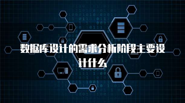 数据库设计的需求分析阶段主要设计什么