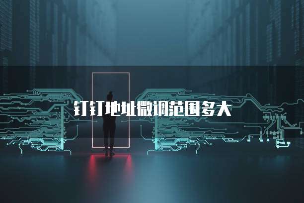 钉钉地址微调范围多大