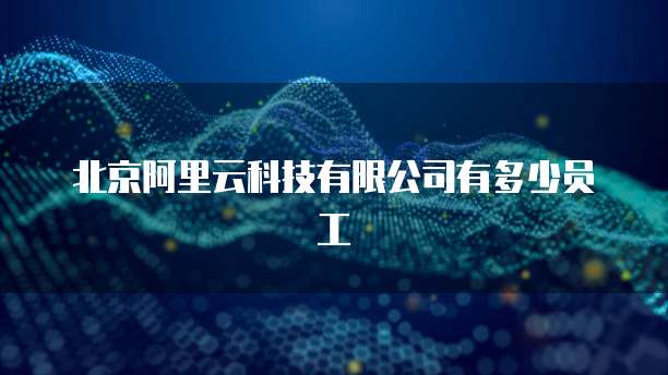 北京阿里云科技有限公司有多少员工