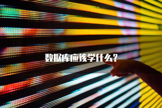 数据库应该学什么？