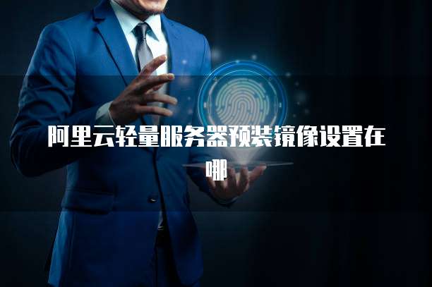 阿里云轻量服务器预装镜像设置在哪