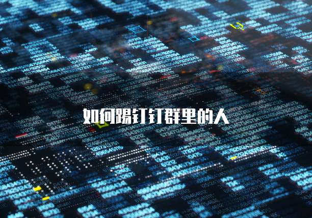 如何踢钉钉群里的人