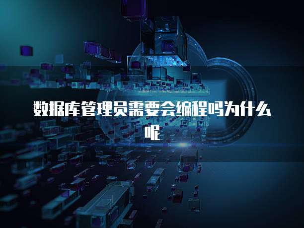数据库管理员需要会编程吗为什么呢