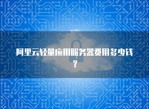 阿里云轻量应用服务器费用多少钱？