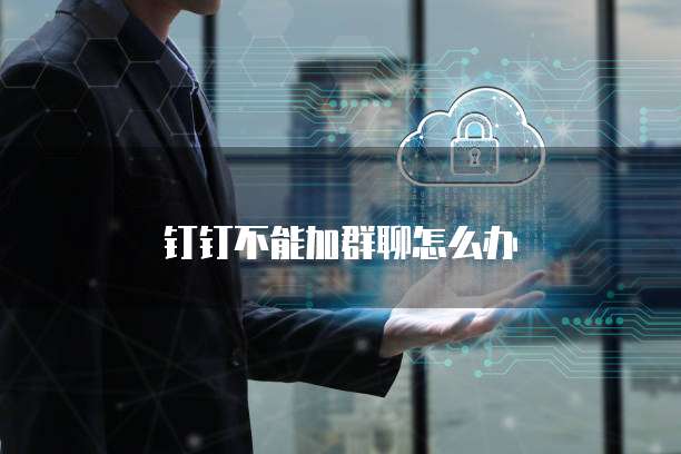 钉钉不能加群聊怎么办