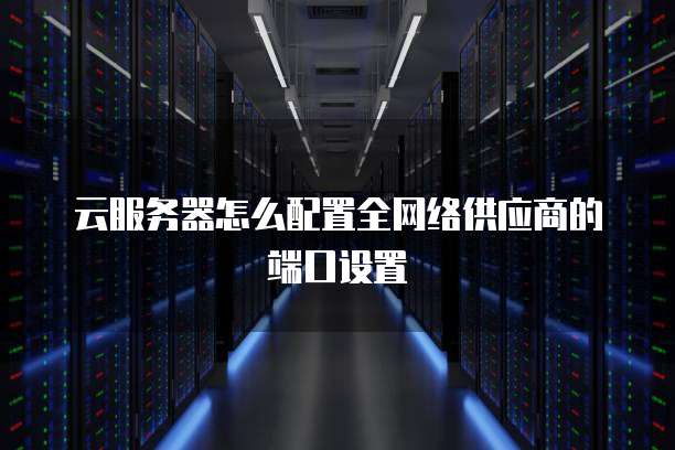 云服务器怎么配置全网络供应商的端口设置