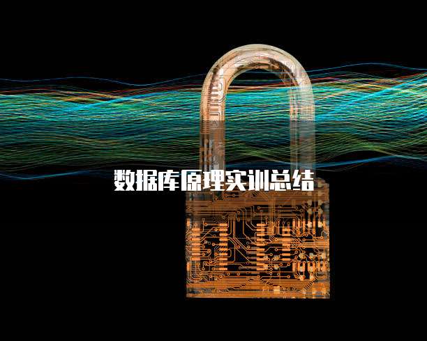数据库原理实训总结