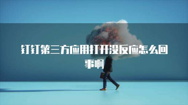钉钉第三方应用打开没反应怎么回事啊
