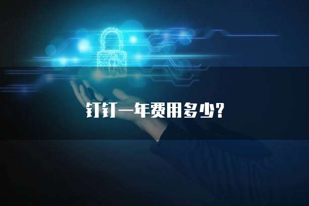 钉钉一年费用多少？