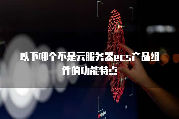 以下哪个不是云服务器ecs产品组件的功能特点