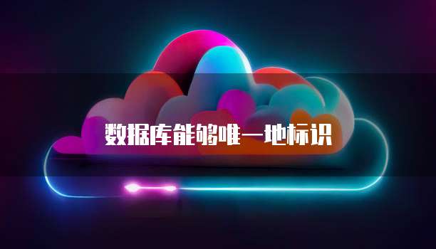 数据库能够唯一地标识