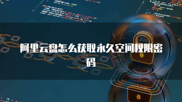 阿里云盘怎么获取永久空间权限密码