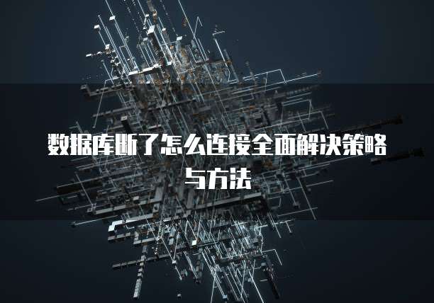 数据库断了怎么连接全面解决策略与方法