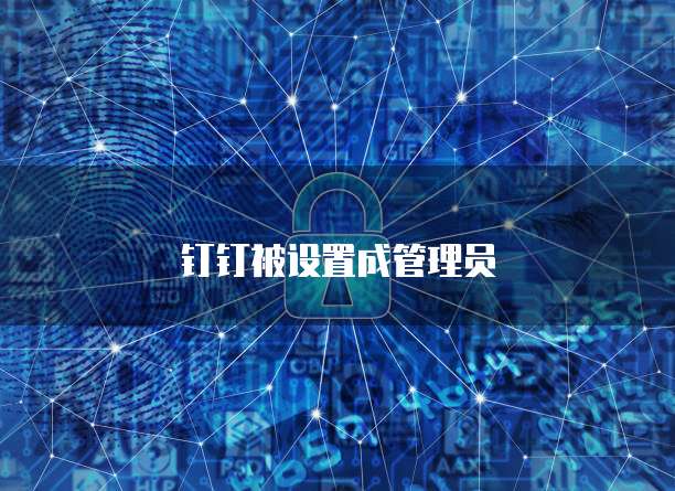 钉钉被设置成管理员