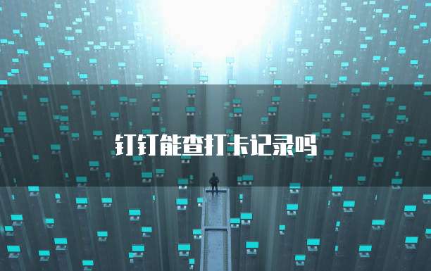 钉钉能查打卡记录吗