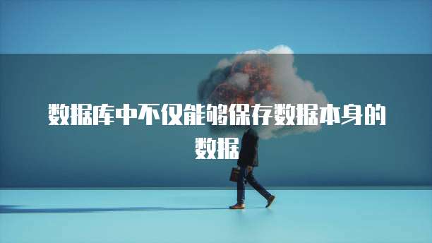 数据库中不仅能够保存数据本身的数据