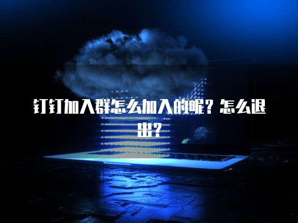 钉钉加入群怎么加入的呢？怎么退出？