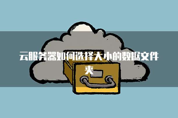 云服务器如何选择大小的数据文件夹