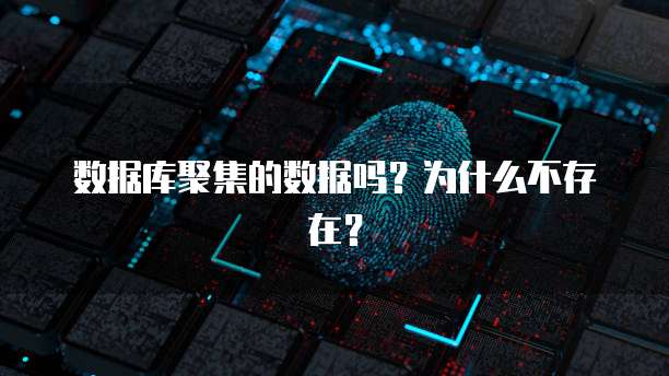 数据库聚集的数据吗？为什么不存在？