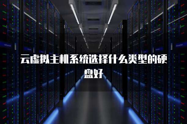 云虚拟主机系统选择什么类型的硬盘好