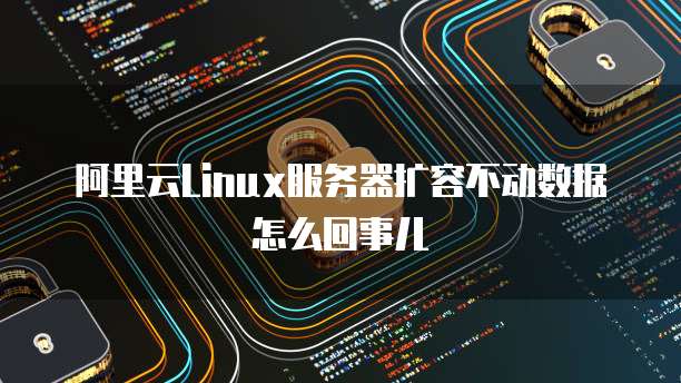 阿里云Linux服务器扩容不动数据怎么回事儿