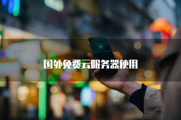 国外免费云服务器使用