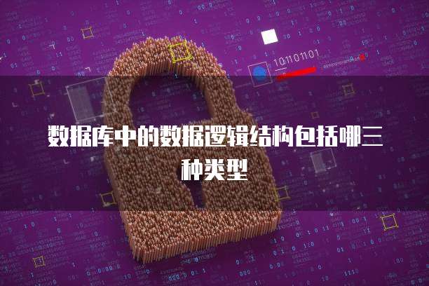 数据库中的数据逻辑结构包括哪三种类型