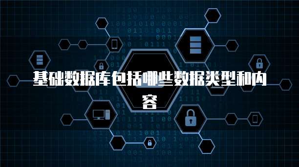 基础数据库包括哪些数据类型和内容