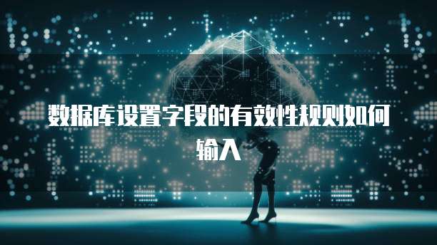 数据库设置字段的有效性规则如何输入