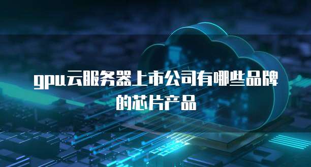 gpu云服务器上市公司有哪些品牌的芯片产品