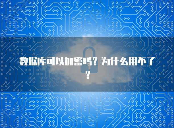 数据库可以加密吗？为什么用不了？