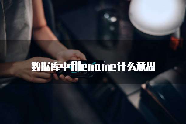数据库中filename什么意思