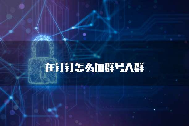 在钉钉怎么加群号入群
