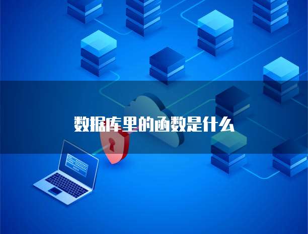 数据库里的函数是什么