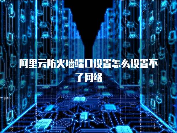 阿里云防火墙端口设置怎么设置不了网络