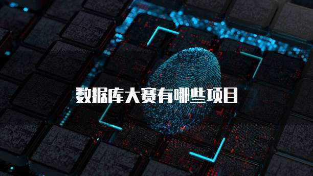 数据库大赛有哪些项目