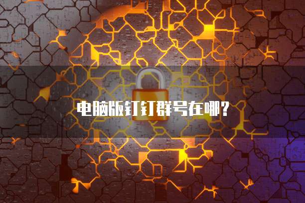 电脑版钉钉群号在哪？