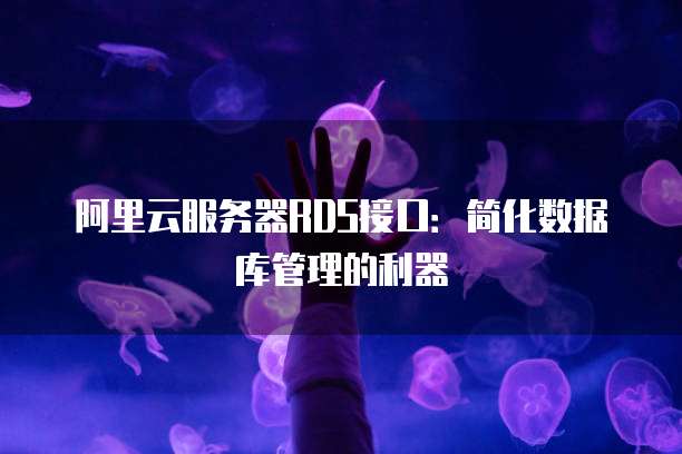 阿里云服务器RDS接口：简化数据库管理的利器