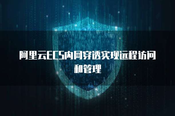 阿里云ECS内网穿透实现远程访问和管理