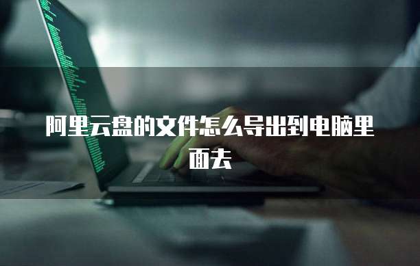 阿里云盘的文件怎么导出到电脑里面去