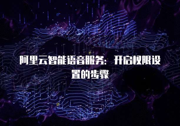 阿里云智能语音服务：开启权限设置的步骤