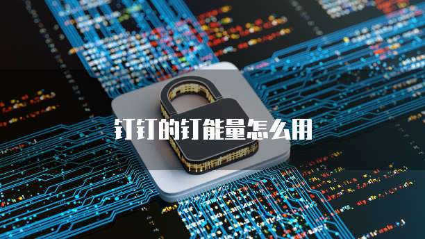 钉钉的钉能量怎么用