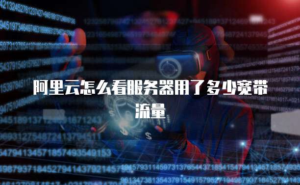 阿里云怎么看服务器用了多少宽带流量